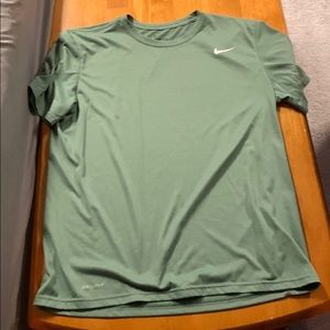 Green Nike dry fit shirt